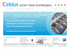 Tablet Screenshot of celsiusprocessing.com